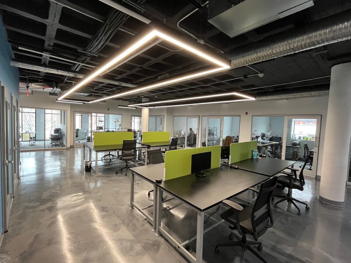 Urban Co-Works Schenectady coworking area