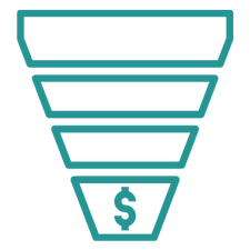 coworks marketing funnel icon
